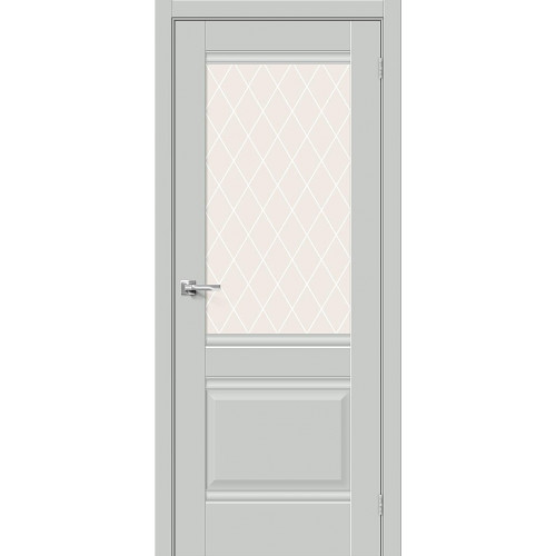Прима-3 Grey Silk White Сrystal